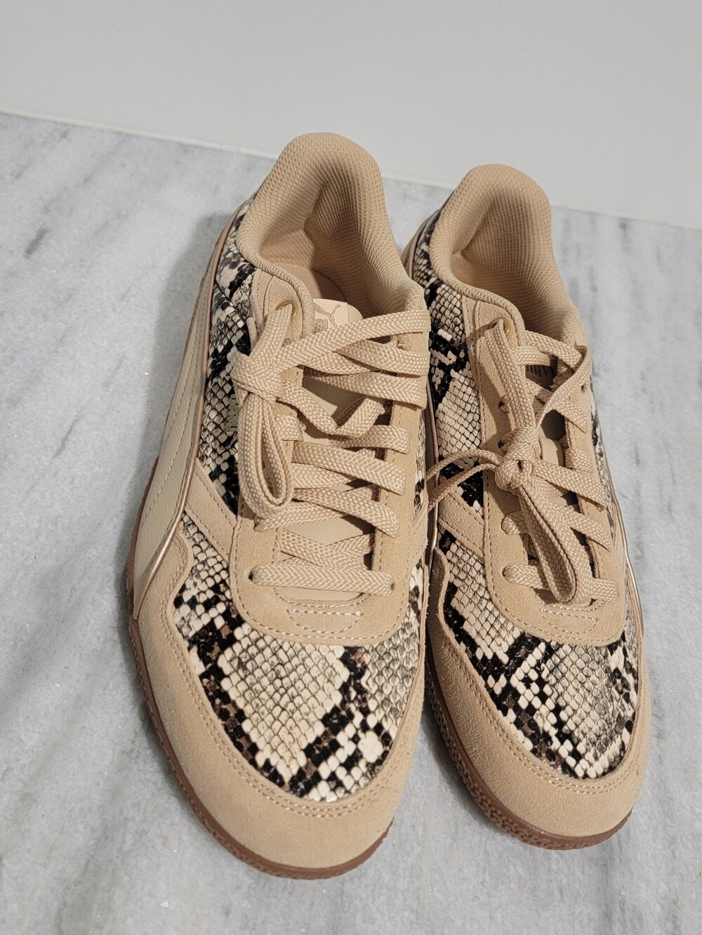 PUMA Women’s Snake-Print Casual Sneakers